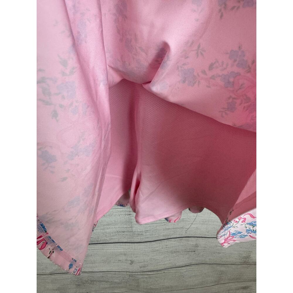 Treasures By Shabby Chic Pink Floral Bow Floral Girly Active Dress Size Large - Picture 5 of 10